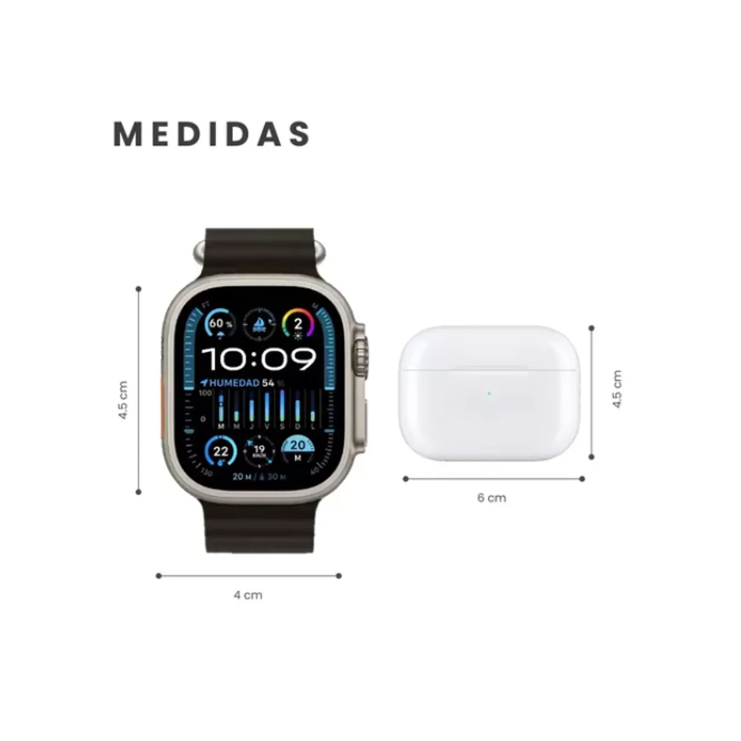 Miniatura 2 de Combo de reloj inteligente , 2 audífonos